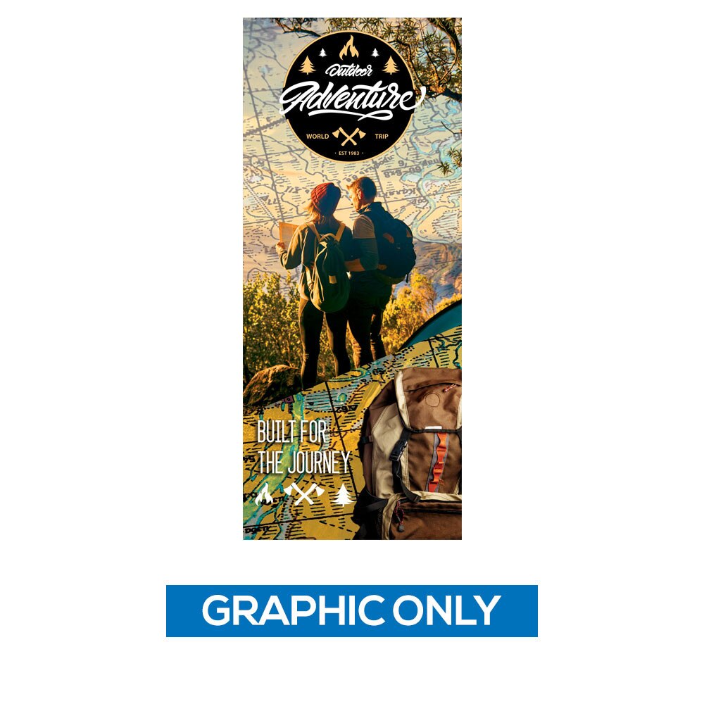 33.5 Econoroll Retractable Banner Silver Stand — Graphic Only
